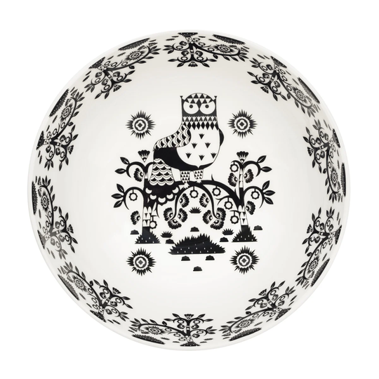 Iittala Taika tarjoilukulho musta kuvioitu