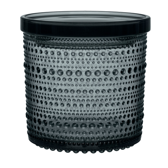 Iittala Kastehelmi purkki 116 x 114 mm, tummanharmaa