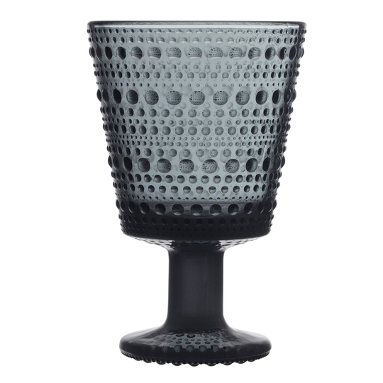Iittala Kastehelmi juomalasi 26 cl, 2 kpl, tummanharmaa
