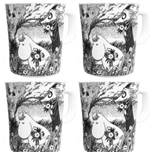 Muumi Muki kahvalla Graphic 4-pack 1 set
